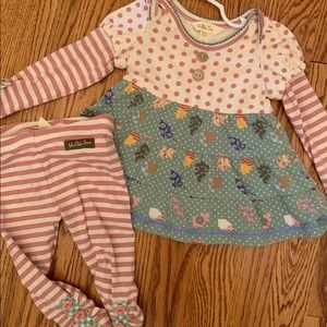 Matilda Jane 6/12m dress/shirt and pants